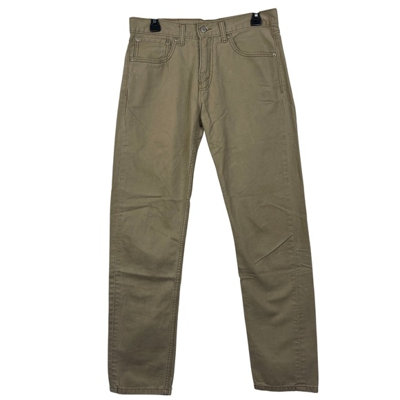 Levis 508 Regular Tapered Fit Jeans Mens 31x29 100% Cotton 5 Pocket Tan Zip Fly - Picture 1 of 12